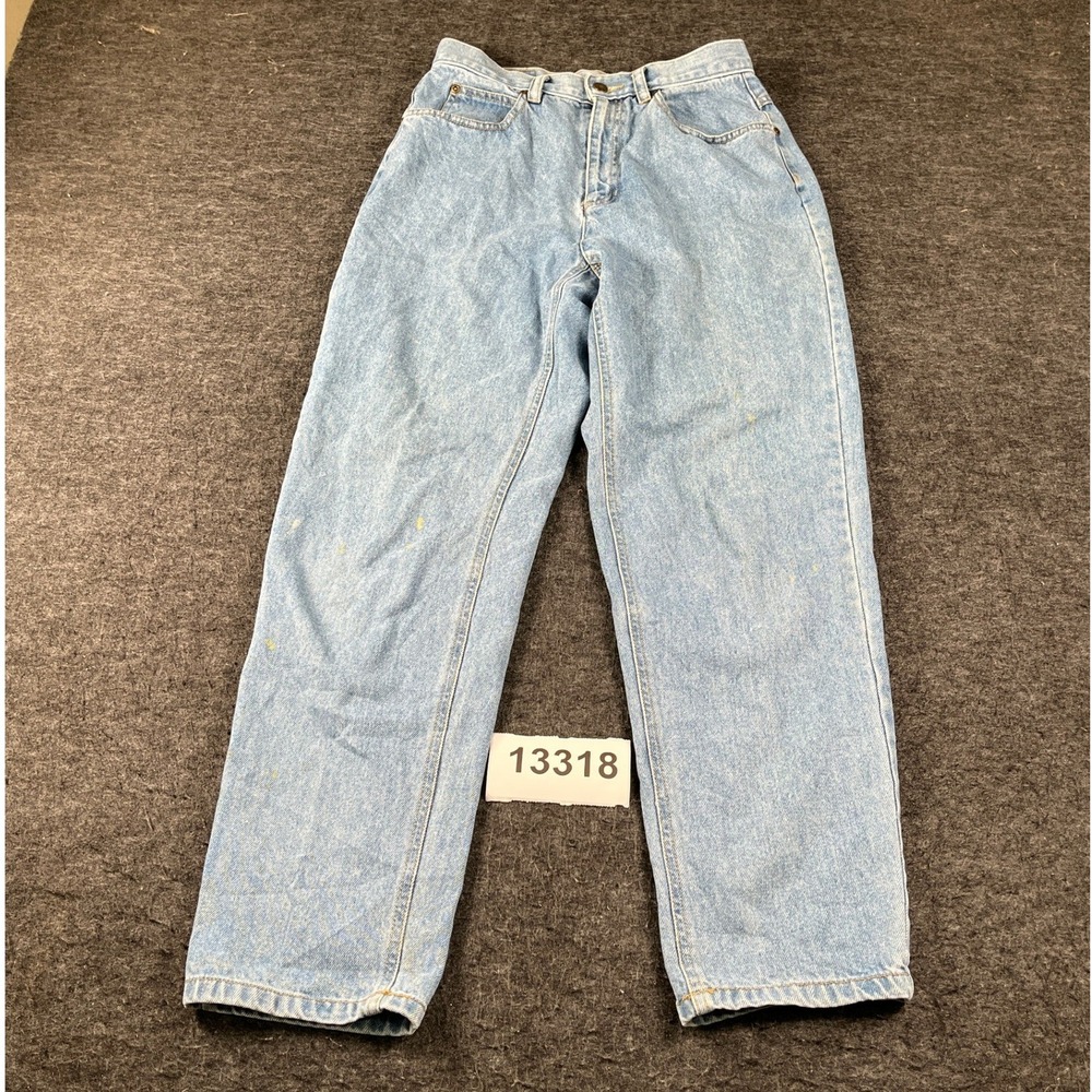 Liz Claiborne Lizwear Straight Leg Jeans Womens 8 Blue Cotton Zip Fly Streetwear